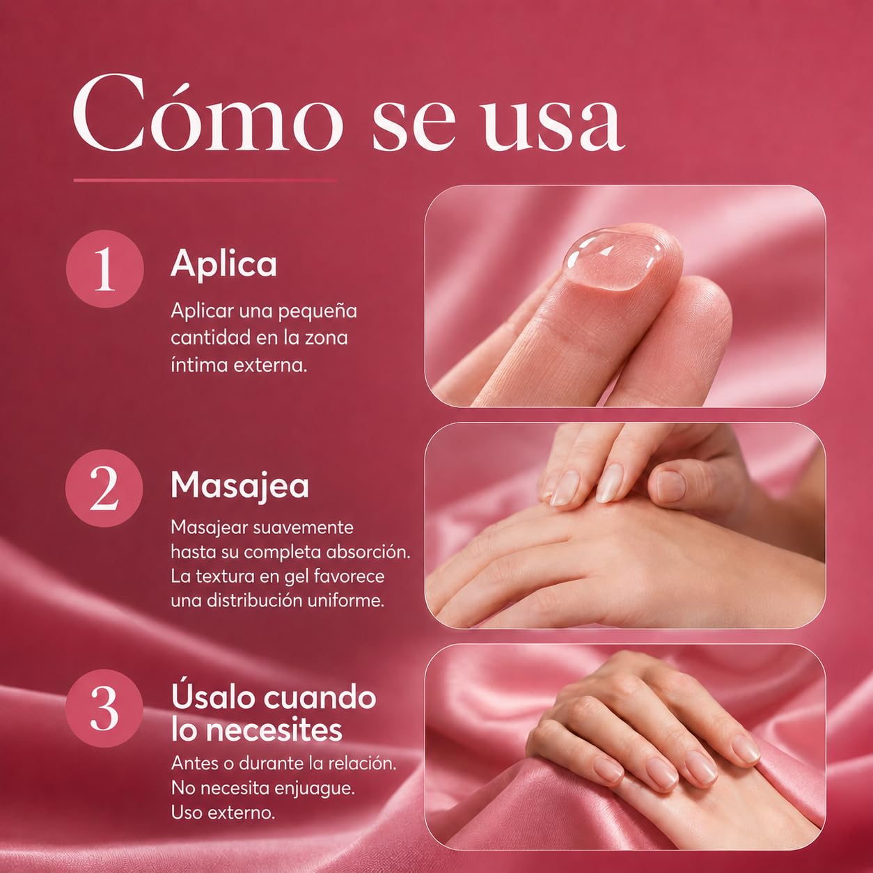 Linfa Cosmetics Secret Intimate - Gel estimulante y lubricante con aloe vera, arginina y bisabolol, gel hidratante para comodidad y bienestar íntimos, 50 ml