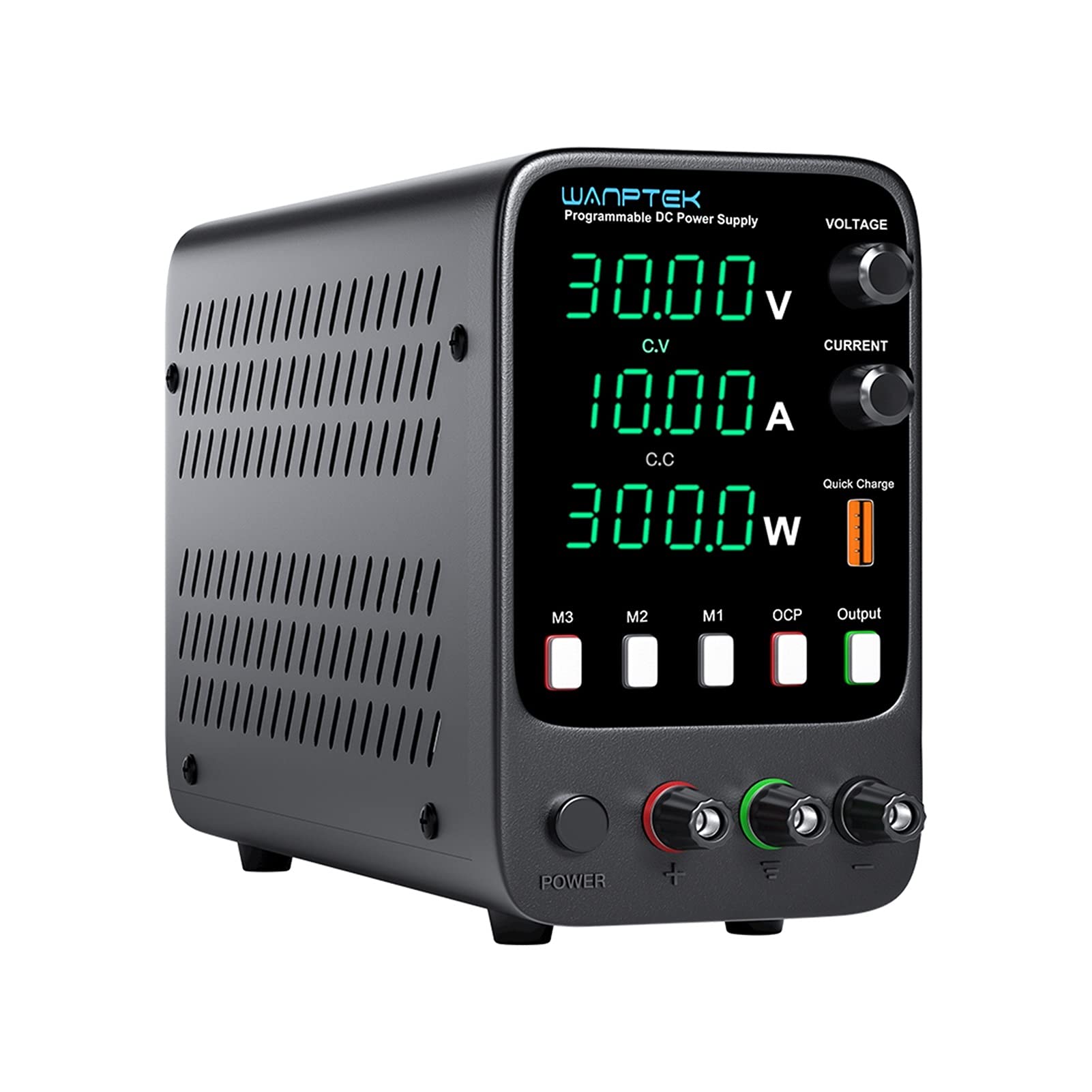 Labornetzteil, Einstellbar DC Stromversorgung 3. 0V 10A LED. Laborbank Stromquelle stabilisierte Stromversorgungsspannungsregler-Schalter 60V 5A(WPS1602H 160-V 2A)