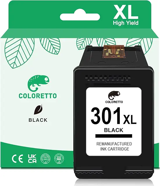 Cartouche Encre HP 301XL Noir Remanufacturée - Haute Compatibilité