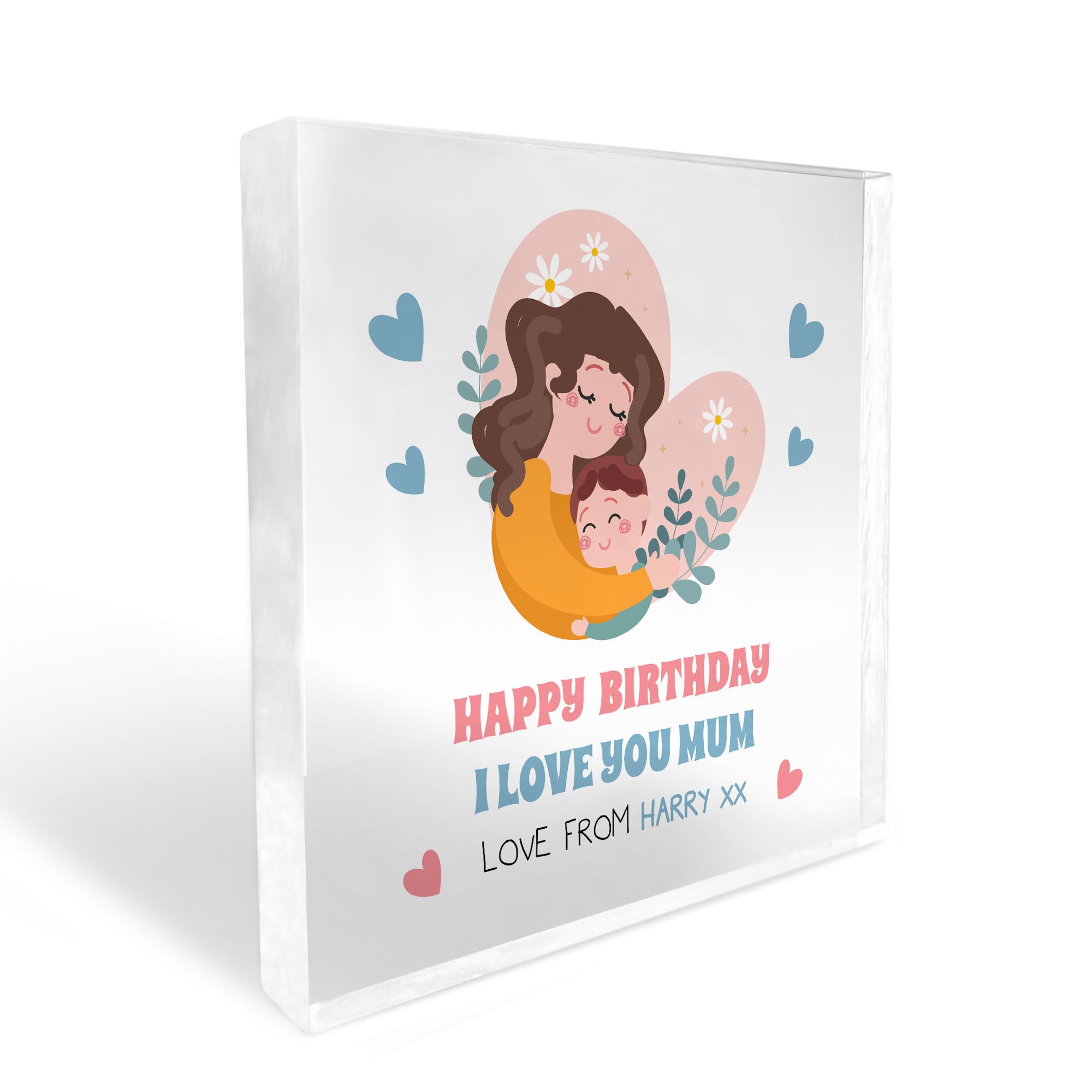 Red Ocean Happy Birthday Gift For Mum, Personalised Mum Birthday Gifts, Mum Gifts, Gift For Her, Gifts For Mum, Mum Gift From Daughter Son Keepsake