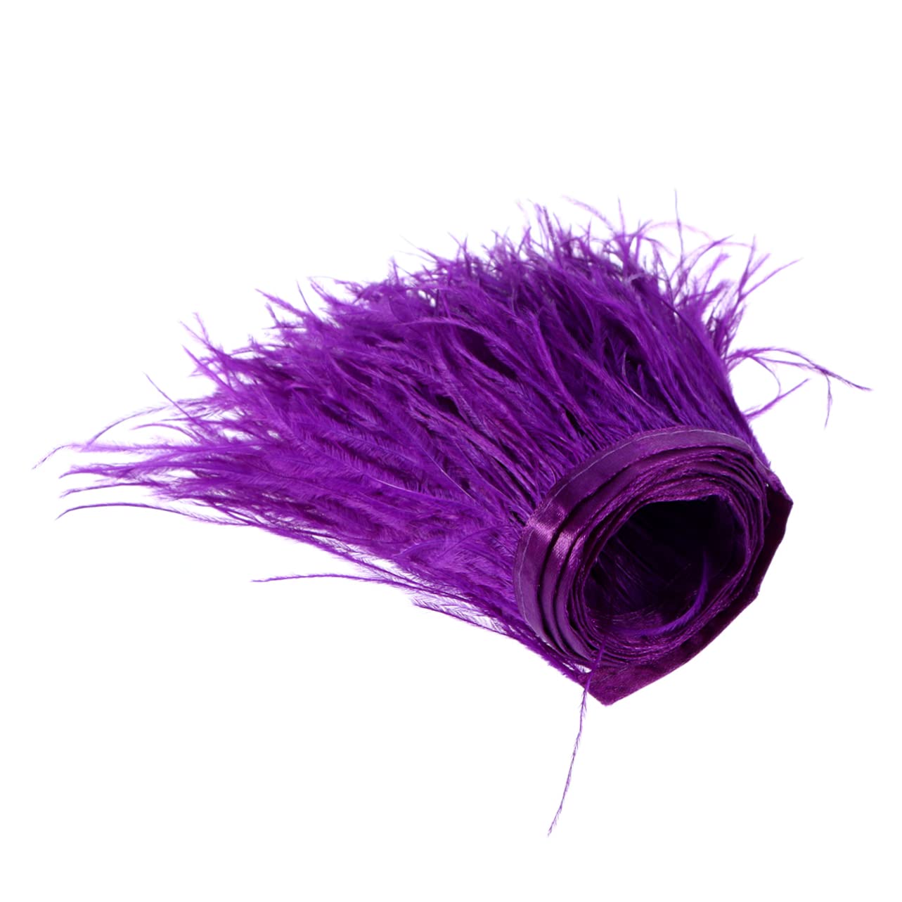 SEWACC 3pièces Franges De Plumes Autruche Violettes De Mètres Pour Couture De Robes Décoration Et Costumes Élégants Accessoire Parfait Pour Mariages Et Fêtes