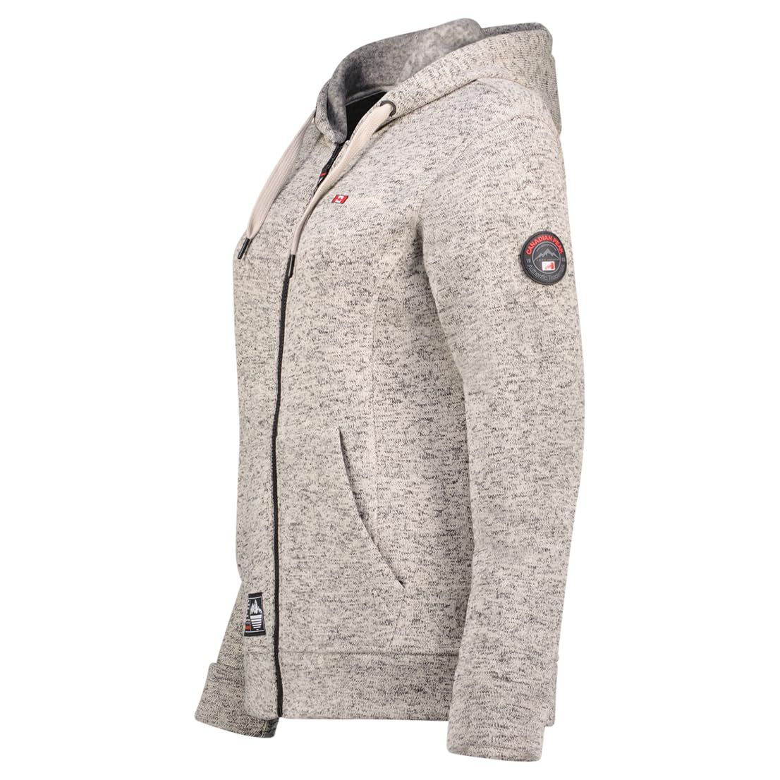 Canadian Peak Talerteak Lady - Polaire Fine Femme Chaude Fermeture Zip - Veste Automne Hiver Printemps Chaud Femmes - Longues Manches Vetement Pull Fourrure Doux Confort