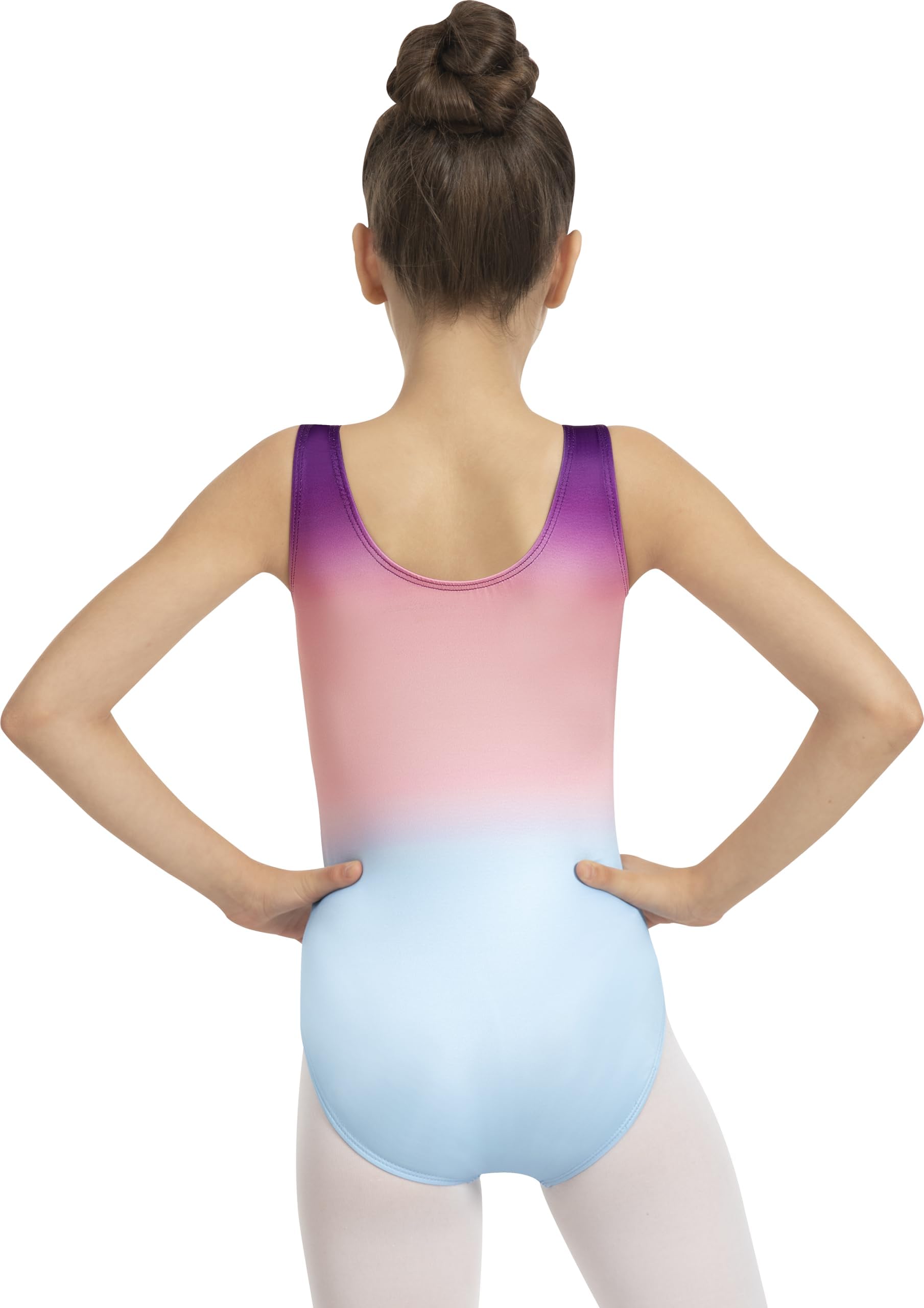 Turnanzug Mädchen Langärmelig Gymnastikanzug Mädchen Kinder Gymnastikanzug Klassisch Trikot Gymnastik Training Dancewear für Mädchen 2-10 Jahre
