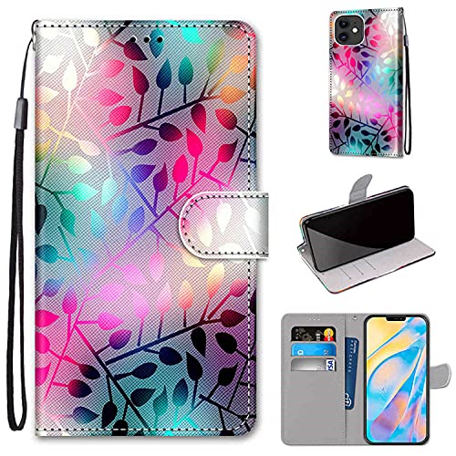 TOMYOU Hülle für Apple iPhone 12 / 12Pro, Stoßfestes Flip-Holster, Premium Leder PU Handyhülle, Flip Case Wallet mit [Magnetic Closure] für iPhone 12/12 Pro