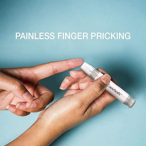 Miniatura 4 de CareSoft Dispositivo de punción - Compatible con kit de monitoreo de glucosa en sangre CareSens y la mayoría de lancetas diabéticas
