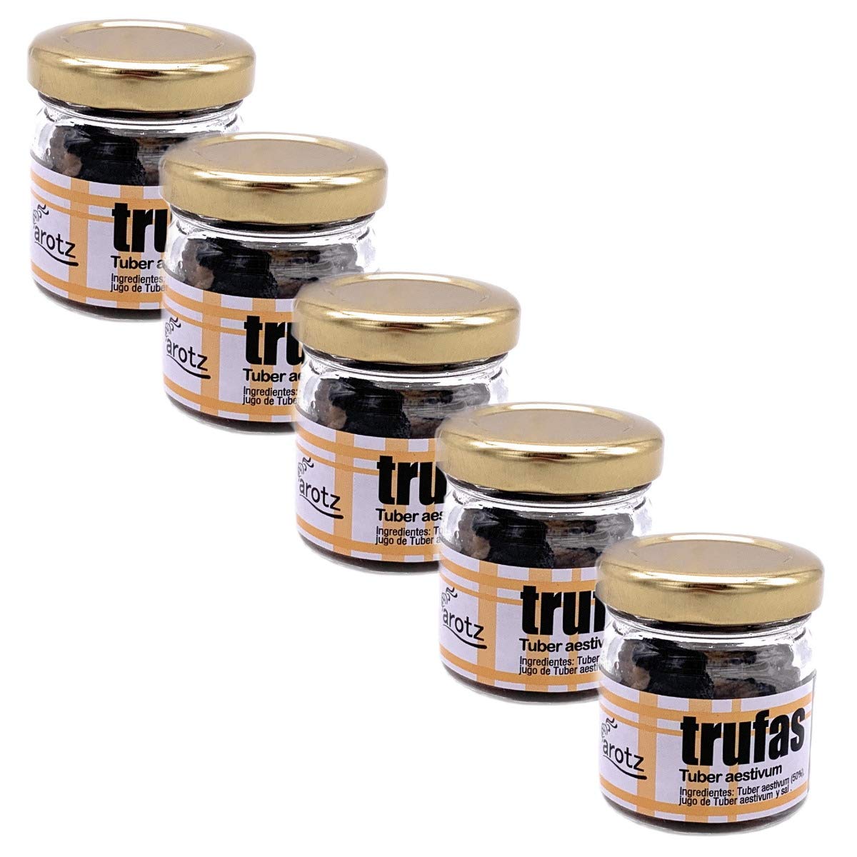 Arotz 5x Spanischer Sommertrüffel in Premium-Qualität, Sommertrüffel, Ganzer Trüffel