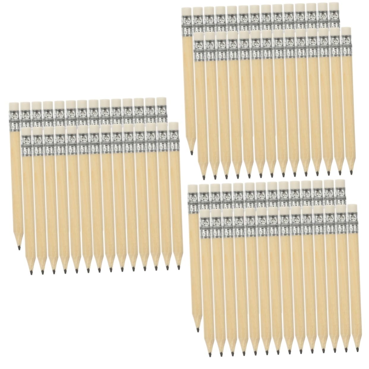 DOITOOL 3 Sätze Mini Bleistifte Mit Radiergummi Kurze Holzbleistifte Für Zeichnungen Golf Und Kreative Projekte Leicht Ergonomisch Für Künstler 100 Stück * 3