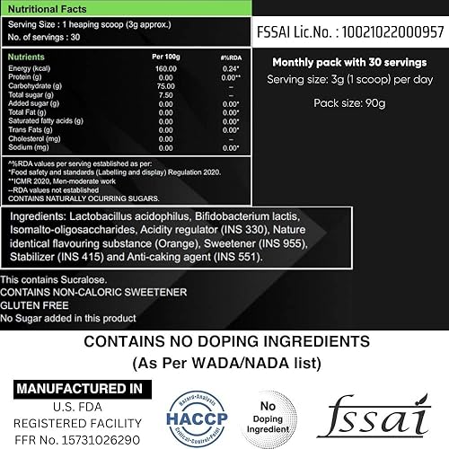 Miniatura 6 de Synbaa Suplemento probiótico para gymers, deportistas y atletas para mejorar la absorción de proteínas, prevenir la hinchazón de proteínas,