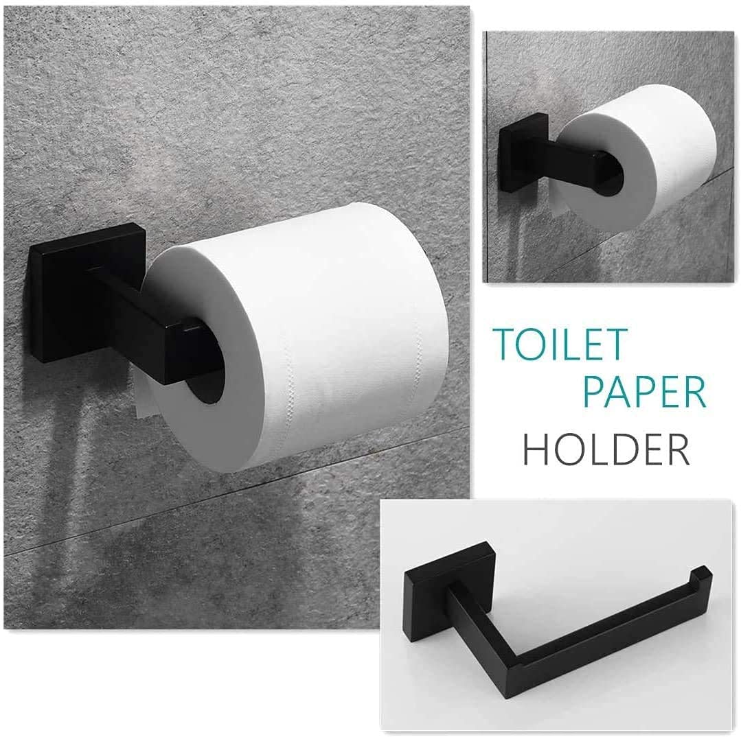 Set di 6 accessori da bagno UVITA con barre e ganci per asciugamani