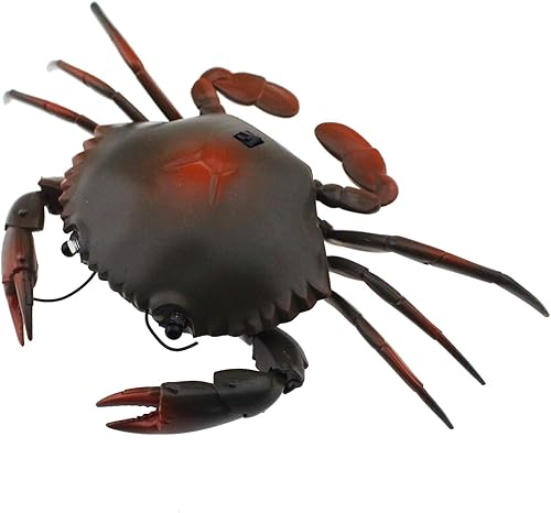 Miniatura 2 de Tipmant Juguete de animal de cangrejo a control remoto, vehículo electrónico falso insecto para niños, regalo de cumpleaños, Navidad, Halloween