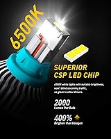 Vista 2 de AUXITO Error Free 912 921 LED Bulb Reverse Lights Backup Lights 4000 Lumens/Pair Extremely Bright CSP 9-SMD 906 W16W T15 LED Bulbs Plug and Play for