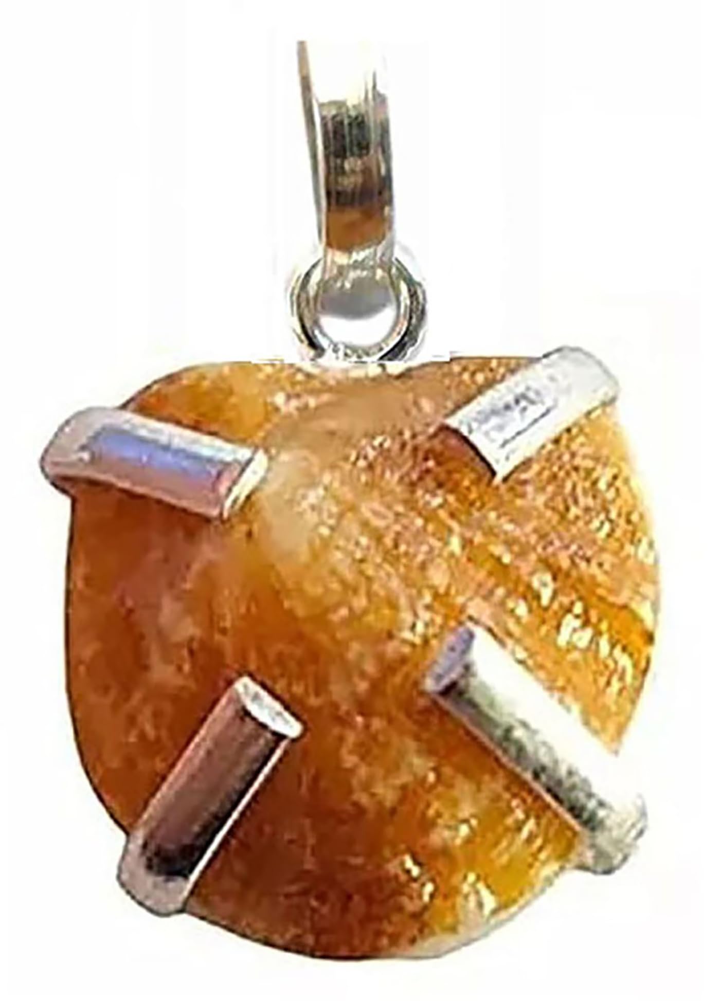 Karatking Machh Mani Pendant Stone, Certified Natural Panchdhatu Silver