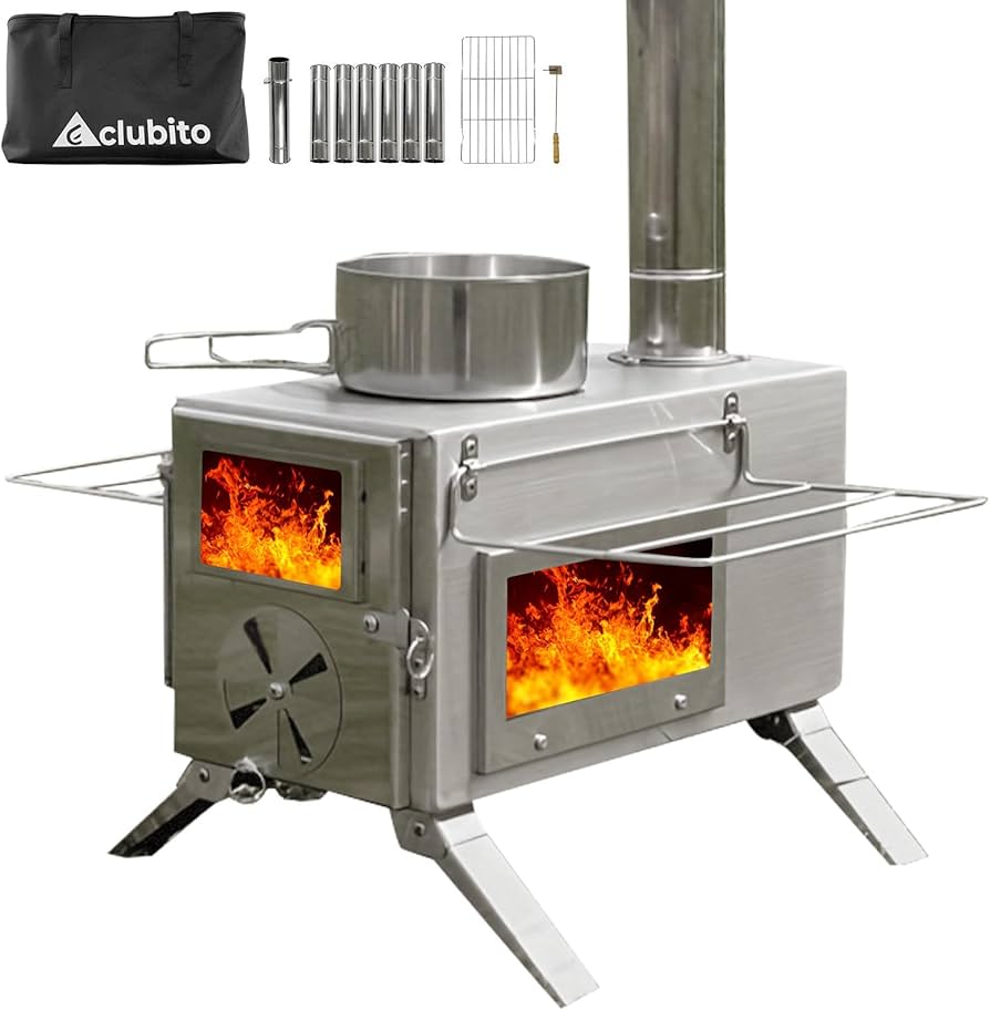 Amazon.co.jp: CLUBITO 薪ストーブ キャンプ ソロキャンプ コンパクト