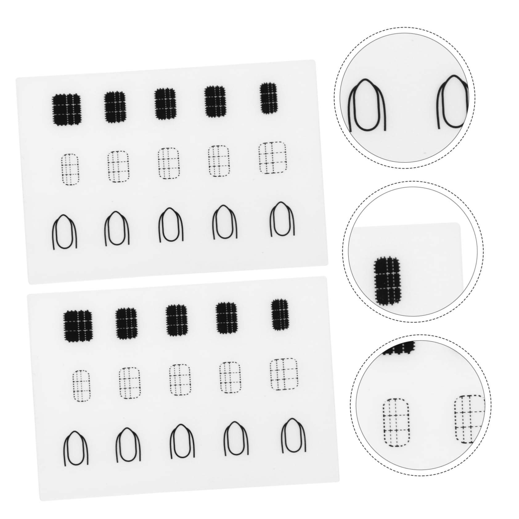 SOESFOUFU Diy Nail Mats Manicure Cushions 2pcs Nail Art Silicone Pads Stamping Mats Tech
