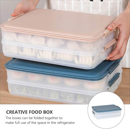 Miniatura 7 de Organizador de alimentos para refrigerador, contenedores de almacenamiento de alimentos de plástico, caja de bolas de masa para congelar, guardar