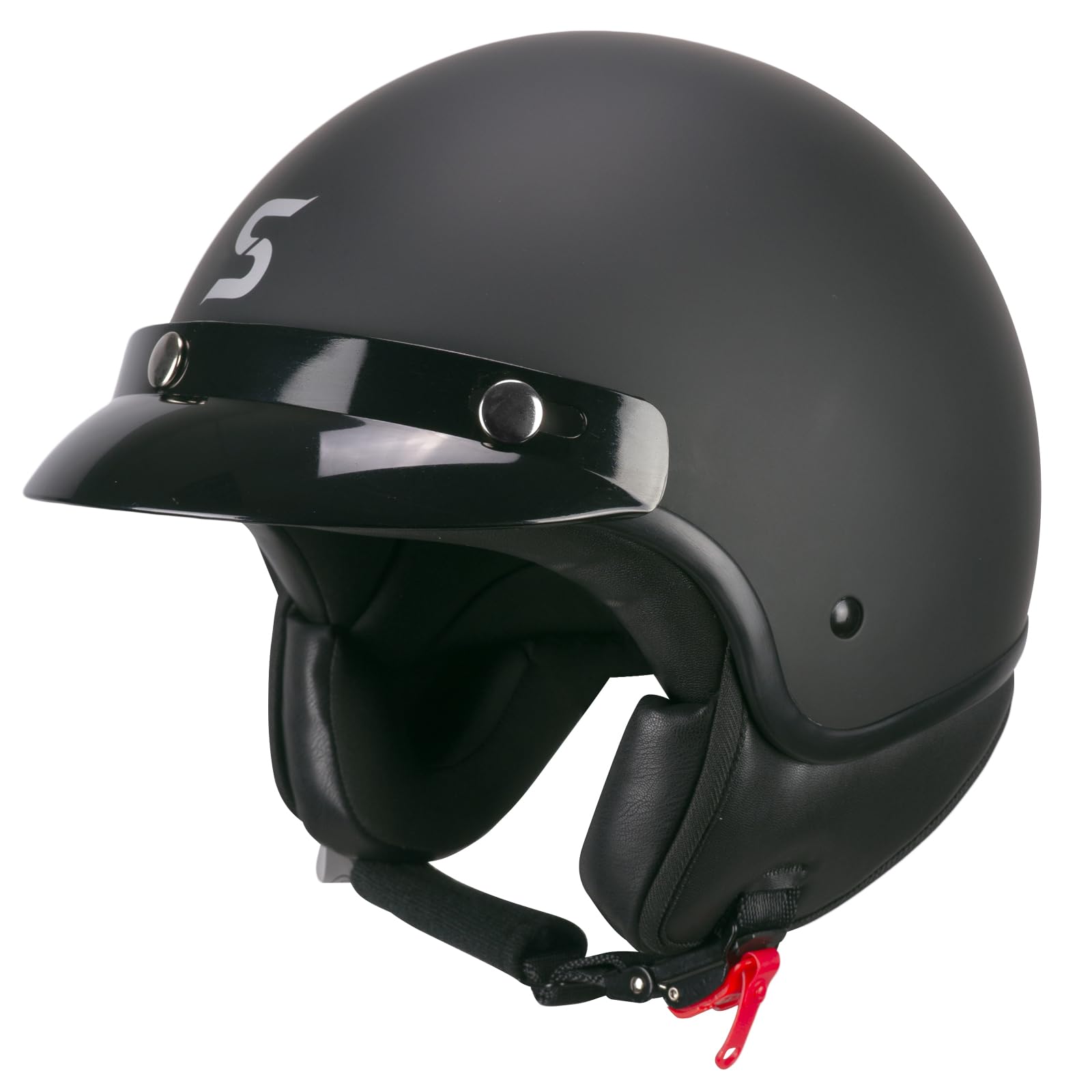 SKA-P Casco open face, 1FHA SMART MONO Nero opaco, S (55-56cm)