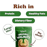 Vista 22 de Organic California Walnuts Halves & Pieces, 10 Pounds – Non-GMO, Raw, Unsalted, Shelled, Vegan, Kosher, Sirtfood, Bulk Snack. High in Omega-3 Fatty