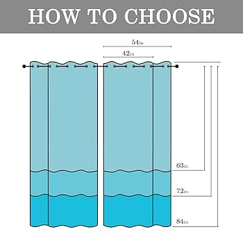 KLRIGR Cortinas Con Ojales En La Parte Superior De 54 X 84 Pulgadas (2