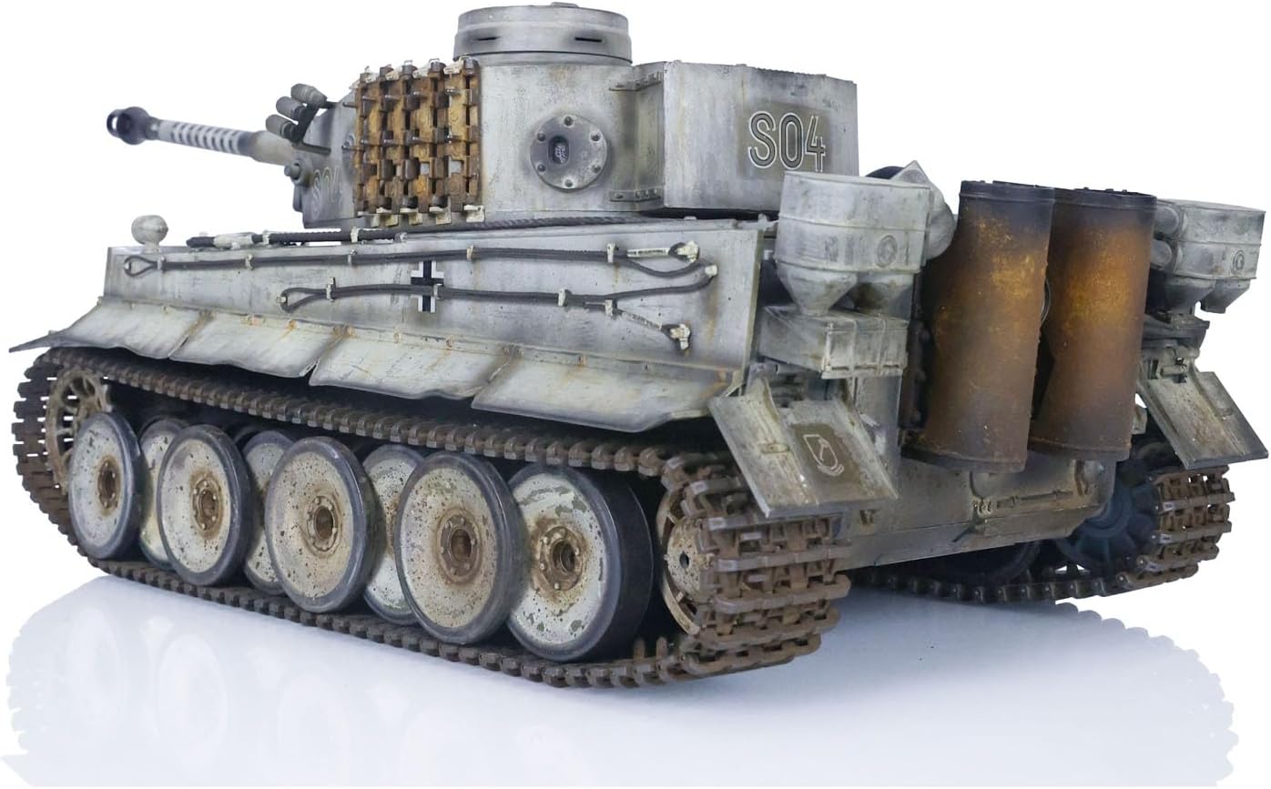 TOUCAN RC HOBBY 1/16 Henglong RTR RC Tank Pro 7.0 Tiger I 3818 FPV Hand Spray Painting Color