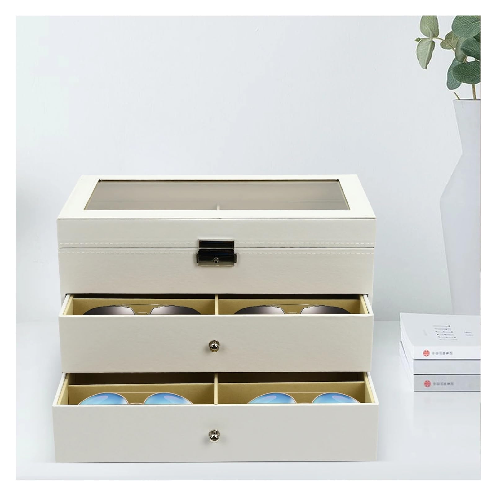 Caja De Almacenamiento for Gafas Sol 3 Niveles para Gafas