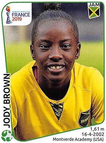 2019 Panini FIFA Women's World Cup France Album Stickers (Individual Sticker Only) Soccer #251 Jody Brown Jamaica 2 Inch by 2 12 Inch Collectible
