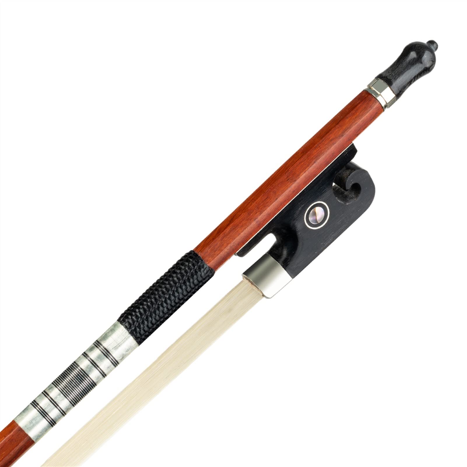 FLFL Arco per Violino in Legno di Pernambuco 4/4 Ben Bilanciato E Leggero in Vero Crine di Cavallo Mongolo Arco Violino Standard