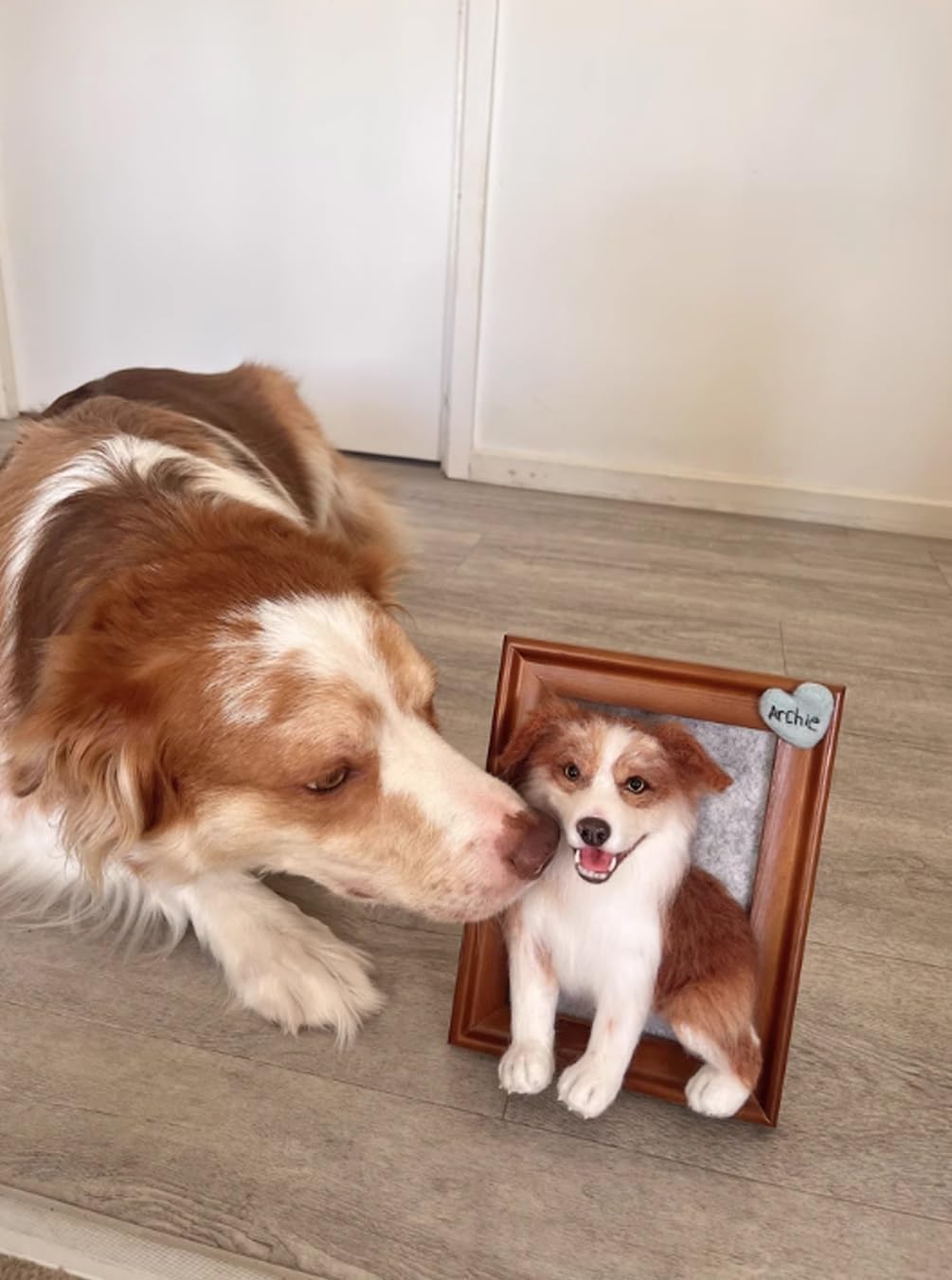 Personalized Pet Memorial Gifts, Custom Dog Photo Frames with Photos and Name, Handmade Personalized Pets Photo Frame Souvenir, Cats Dogs Puppy Bereavement/Passing Away Gifts