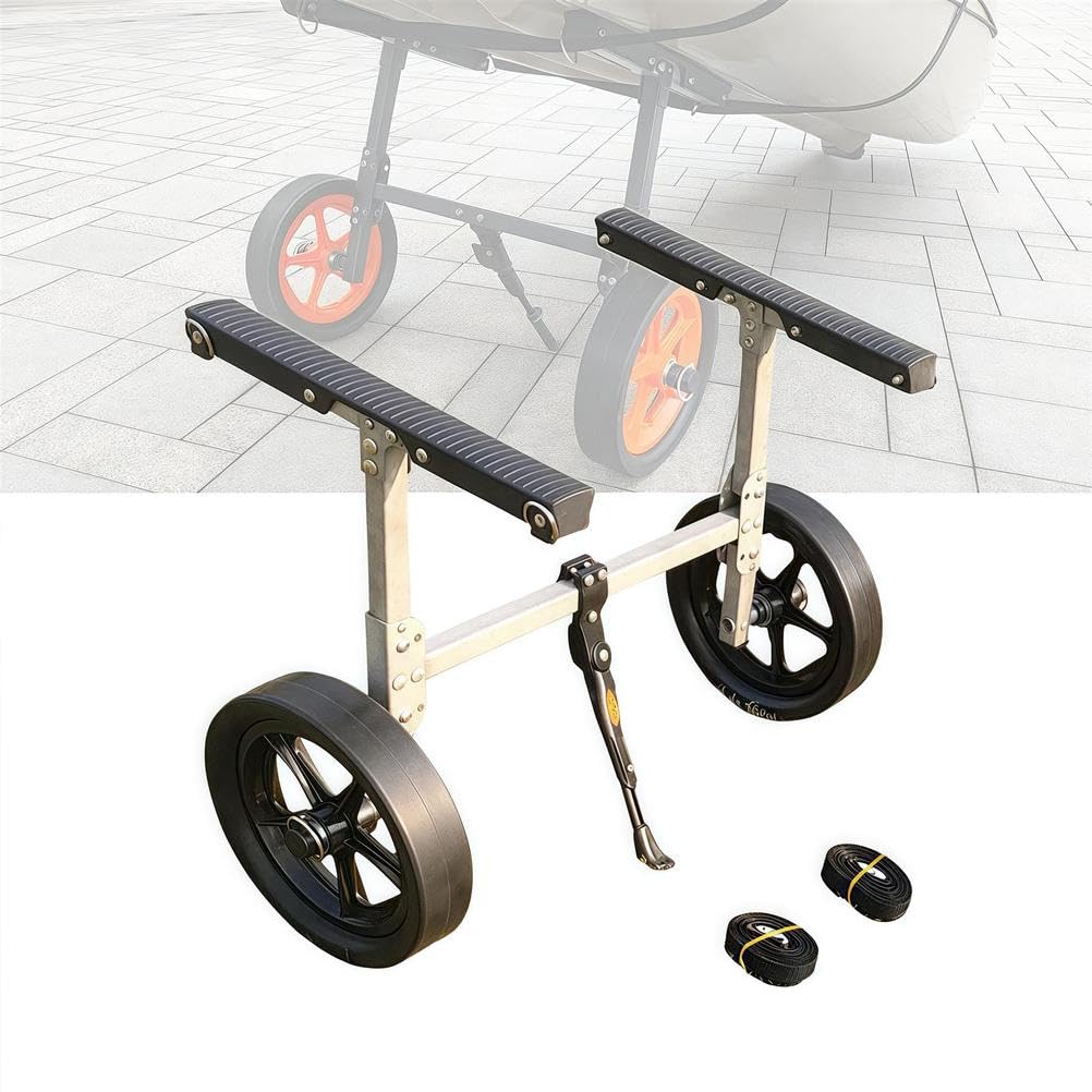Tragbarer faltbarer Trolley für Kajaks, Kanus, Paddleboards und Schwimmmatten, 50 kg Kapazität, robustes Wassersport-Transportzubehör