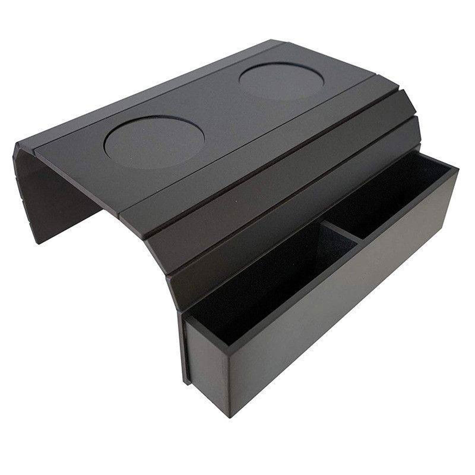 Organizador De Reposabrazos Sofá,Bandeja para Brazo de Sofá,con 2 Portavasos,Plegable con Bolsillo Lateral,para Hogar,para Revistas Snacks o Bebidas y Remoto,Teléfono