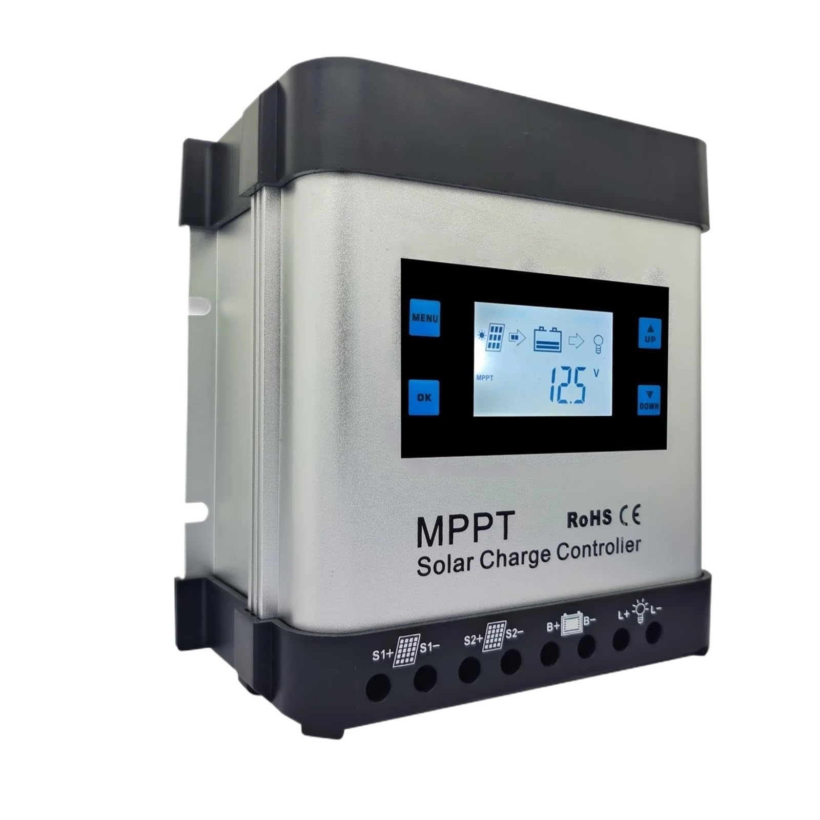 24V 40/80A MPPT Solar Charge Controller With LCD Display PV System MPPT Solar Panel Charge Controller(40A)