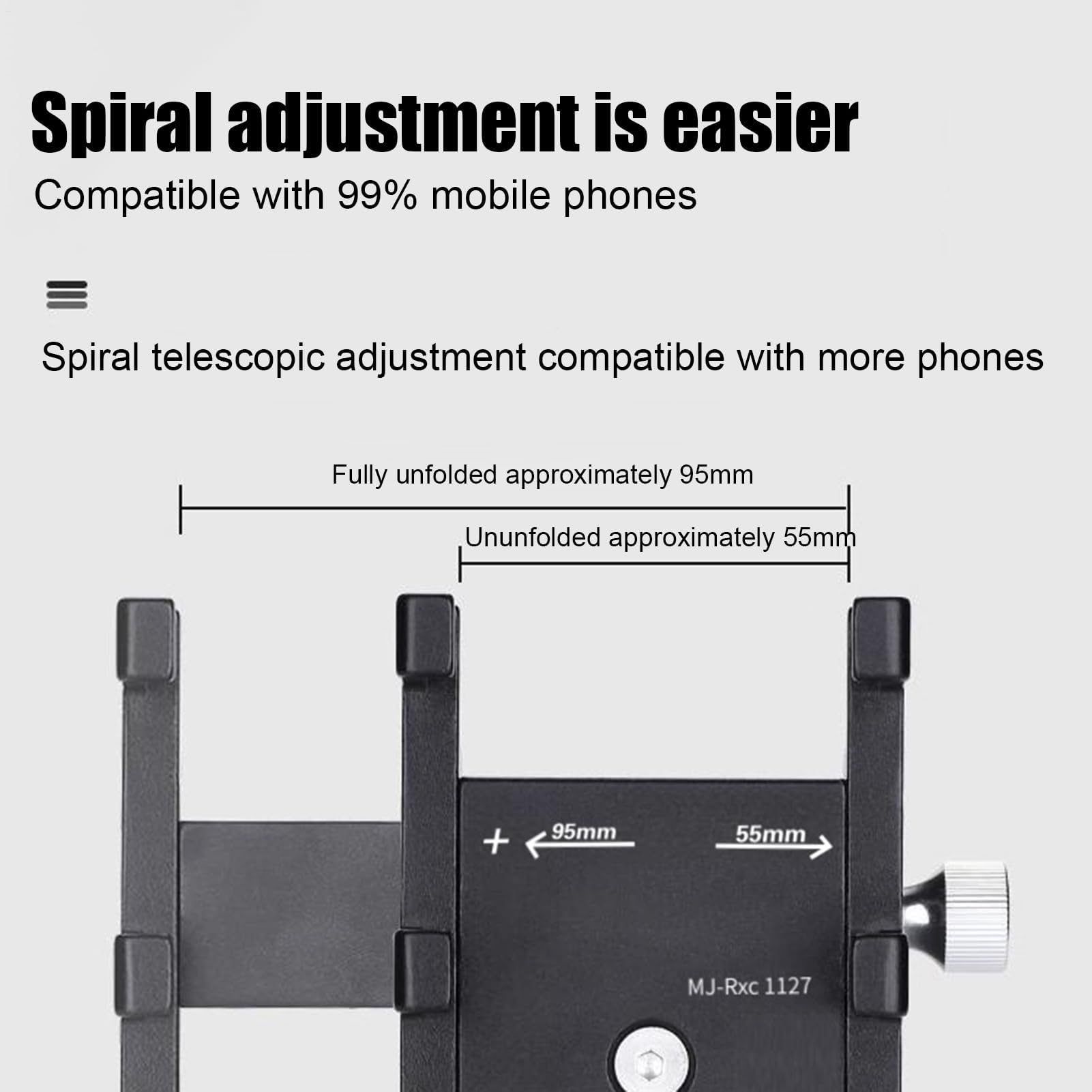 Supporto per telefono da bicicletta, assorbe gli urti, per moto e scooter, supporto universale per telefono cellulare, per uomini e donne