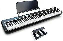 VEDO Este piano digital possui um teclado de 88 teclas com ação de martelo e peso total. É um piano digital portátil, adequado tanto para profissionais quanto para iniciantes, com cabo de áudio