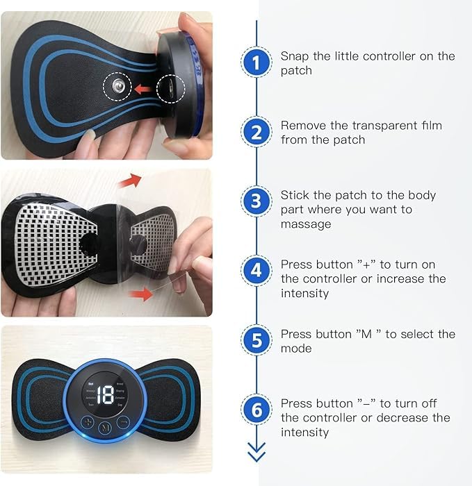 Mini Massage Machine Mini Massage Portable Portable Recruitful Full Body Massage 8 Mode EMS Neck Cervical Massage (Body Massage) (Mini-VIB) for pain relief Mini Massage Machine Mini Massage Portable Portable Recruitful Full Body Massage 8 Mode EMS Neck Cervical Massage (Body Massage) (Mini-VIB) for pain relief