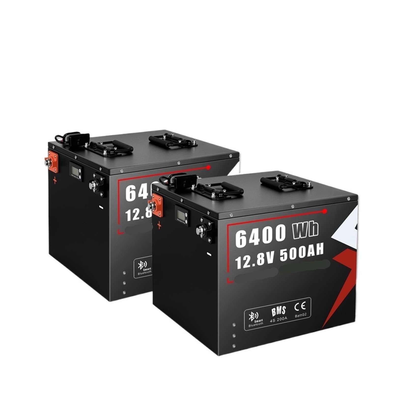 Batteria LiFePO4 12V 500AH 12.8V 300AH 500AH Grado A 6000 Cicli BMS Bluetooth Integrato For Lo Stoccaggio Di Barche A Motore For Camper(12V 200AH Bluetooth)