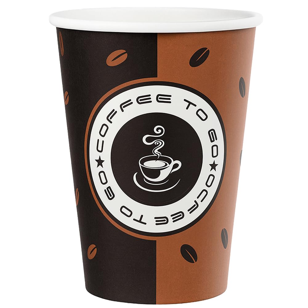 FALAMBI 1000 Stk. Kaffeebecher 300ml - 12oz - Coffee to go | Einweg Pappbecher & Papierbecher | Trinkbecher für Heiß- & Kaltgetränke - Teebecher - Made in Germany