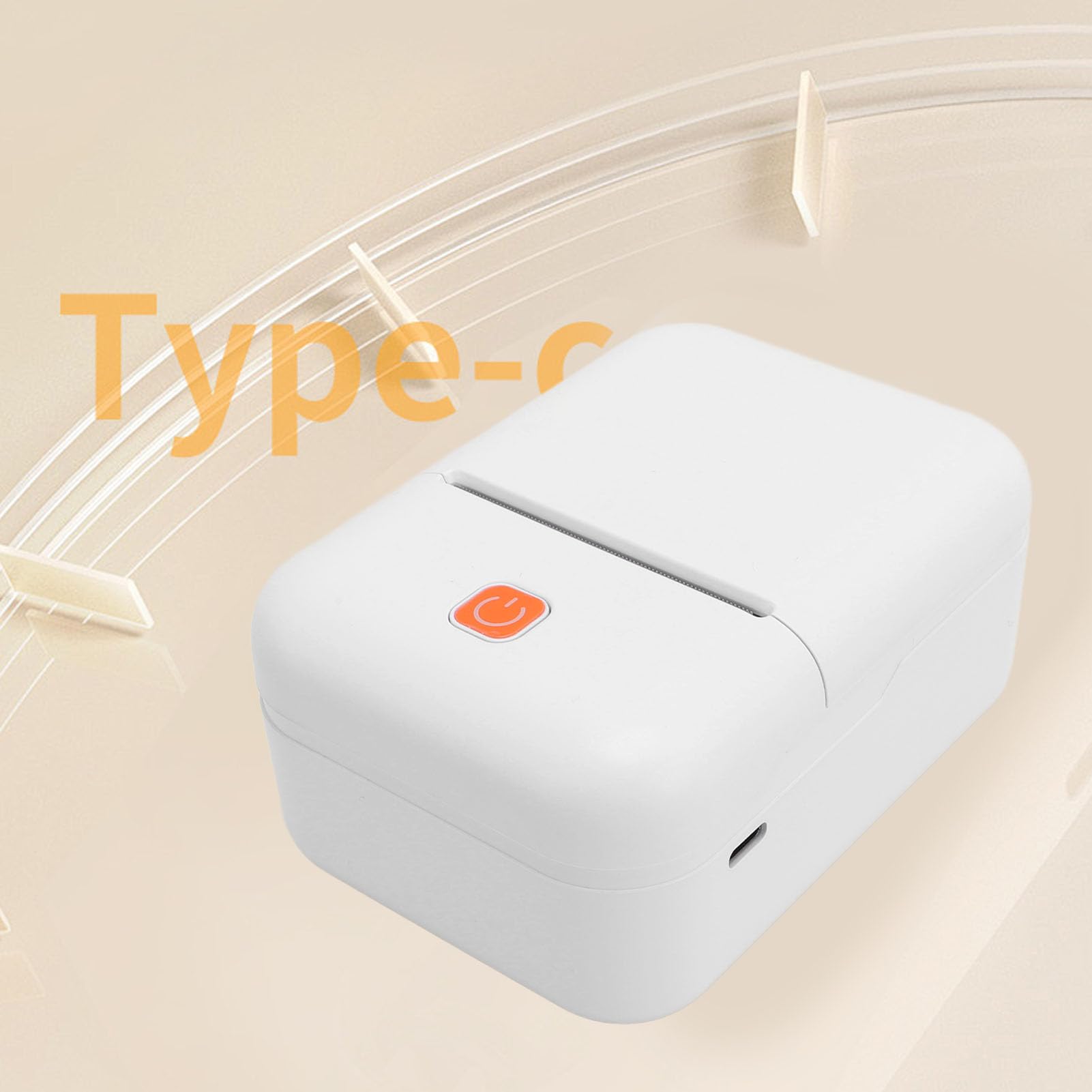 Yosoo Y2 Imprimante Thermique D'étiquettes Portable, Mini Imprimante sans Fil BT pour Adresses, Vêtements, Courrier et étiquettes Code-Barres pour Petite Entreprise