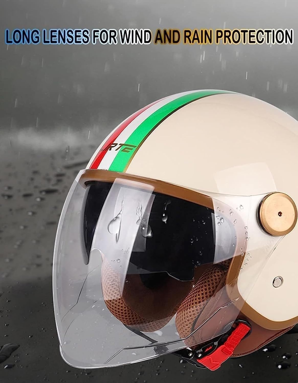 Bluetooth Motor 3/4 Halve Helm Met Vizier - Motor Jethelm Met Open Gezicht Voor Volwassen Mannen En Vrouwen Met Mp3-Geïntegreerd Communicatiesysteem - DOT/ECE-Certificering B,M