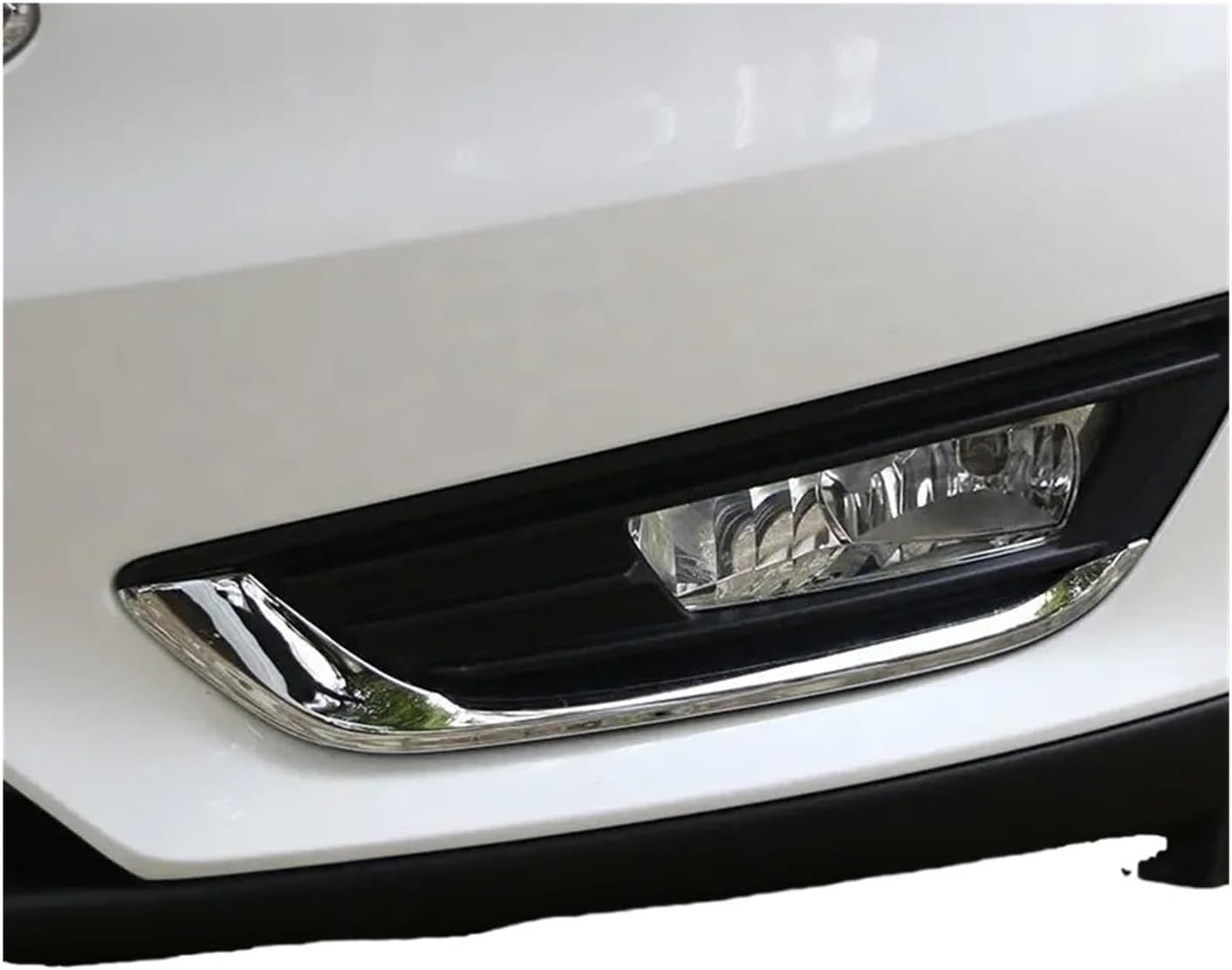 Car Front Fog Light Lamp Cover Sticker Compatible With Ford Focus 3 MK3 2015-2018 ABS Chrome Trim Decoration Accessories