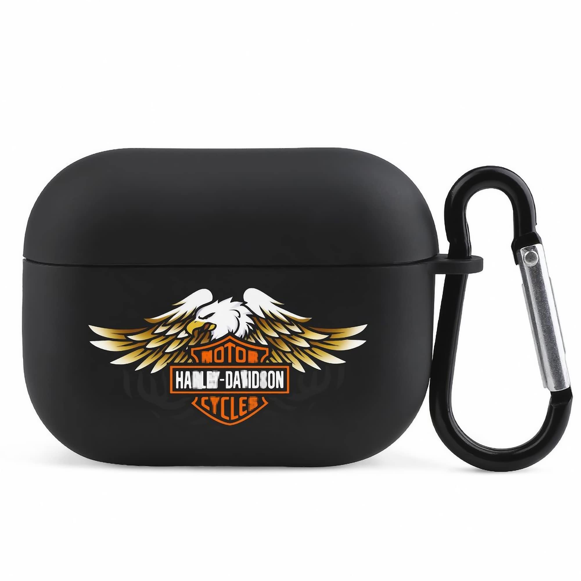 Compatible with AirPods Pro Merch Case Cover Logo Silica Skin Wireless Charging Accessories Shockproof Scratch-Proof Protective Keychain, white