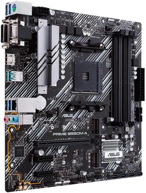 Placa Mãe Asus PRIME B550M-A (AM4/DDR4/VGA/DVI-D/HDMI/M.2/USB3.2)