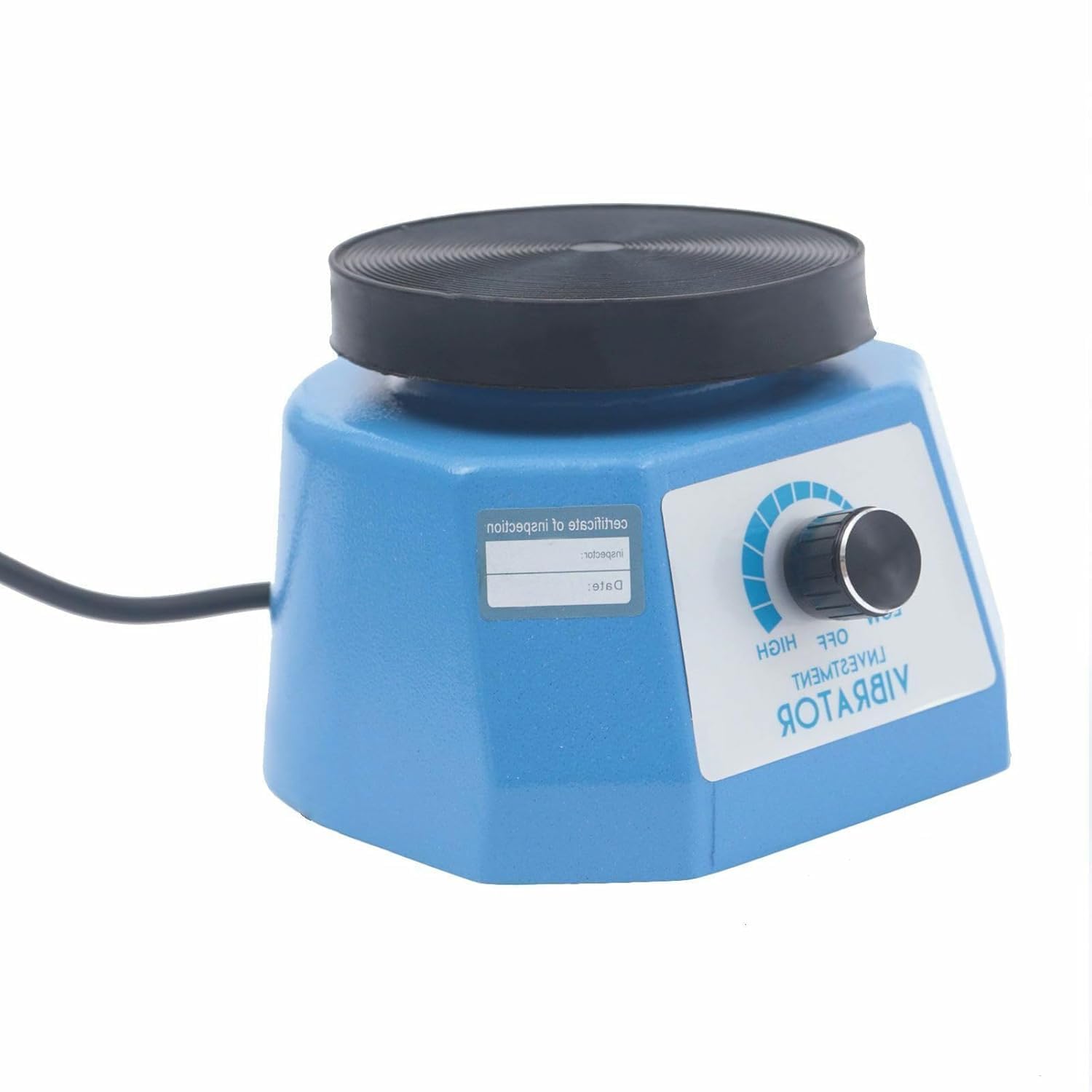 100W Dental Vibrator 220V Gipsrüttler Runder Vibrator Shaker Oszillator Lab Ausrüstung für Zahnärzte für Mischen Gips Gießen Modellen Harzguss