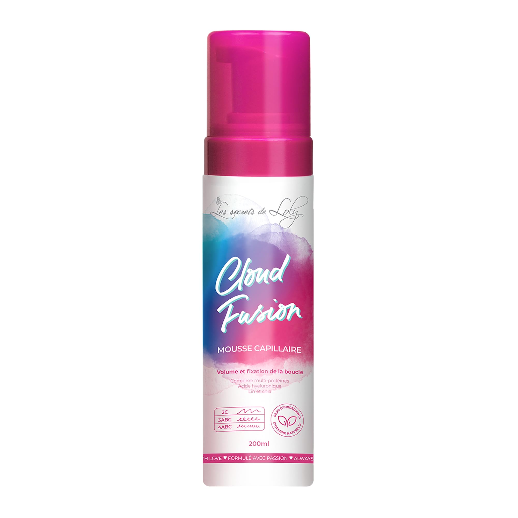 Mousse para peinar Cloud Fusion Les Secrets de Loly 200ml