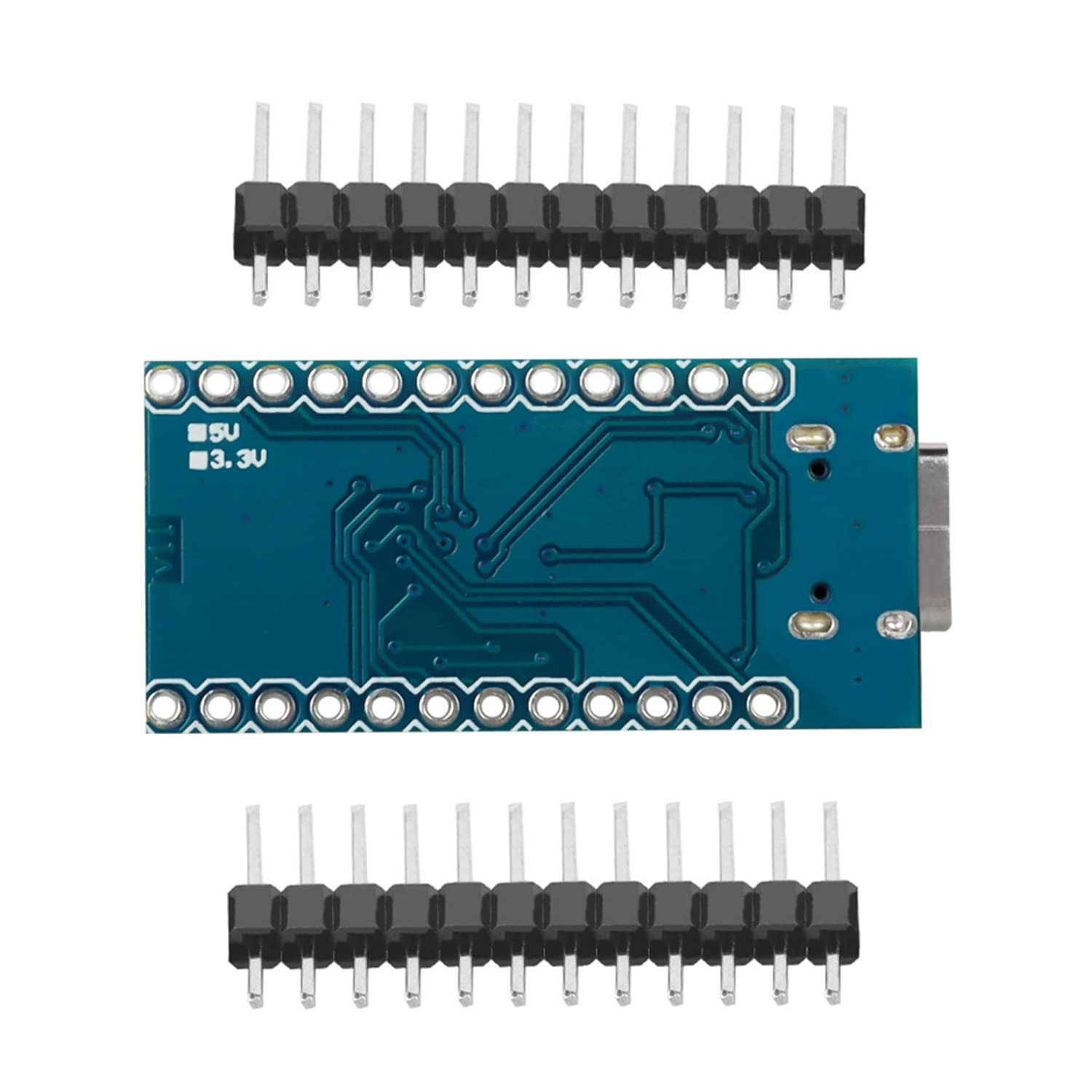HiLetgo Módulo Pro Micro ATmega32U4 5V/16MHz Tipo C con Cabezales de Pin compatibles con Arduino