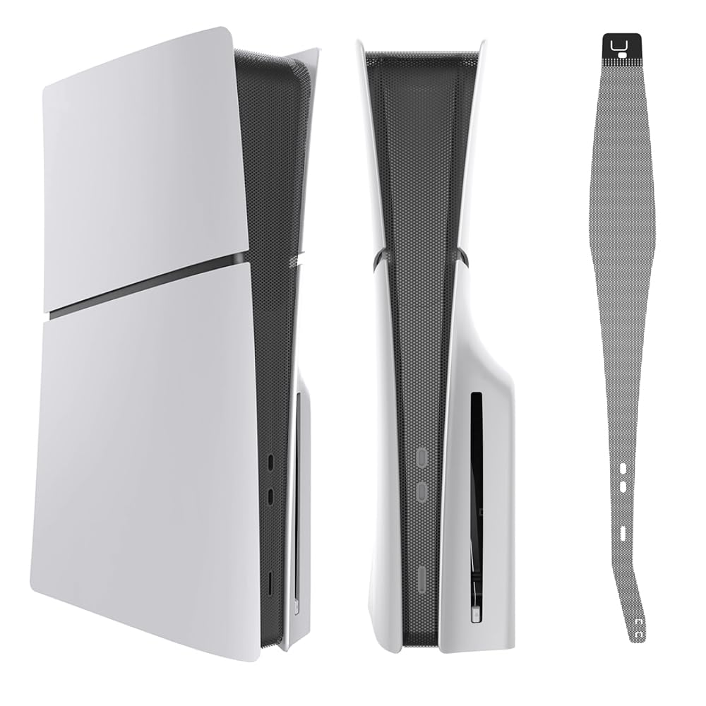 BeisDirect Red de cubierta antipolvo para consola PS5 Slim – Barrera de disipador de calor a prueba de polvo para Playstation 5 Slim Optical Drive/Digital Edition Accesorios de consola de juegos –