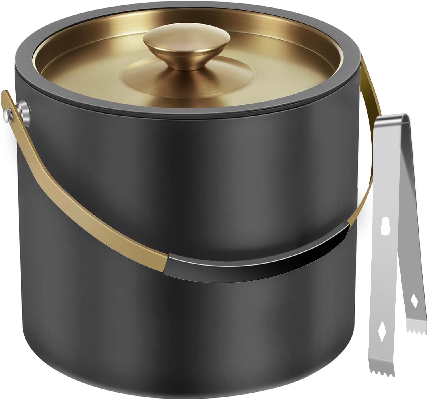 3.2L Moderner isolierter Eiskübel mit Silikondeckel