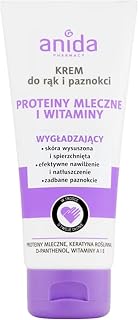 Anida Medisoft - Hand & Nail Cream - Milk Proteins & Vitamins - With Glycerin, Paraffin, Panthenol & Retinol - Soothing Care for Dry Skin - 100ml