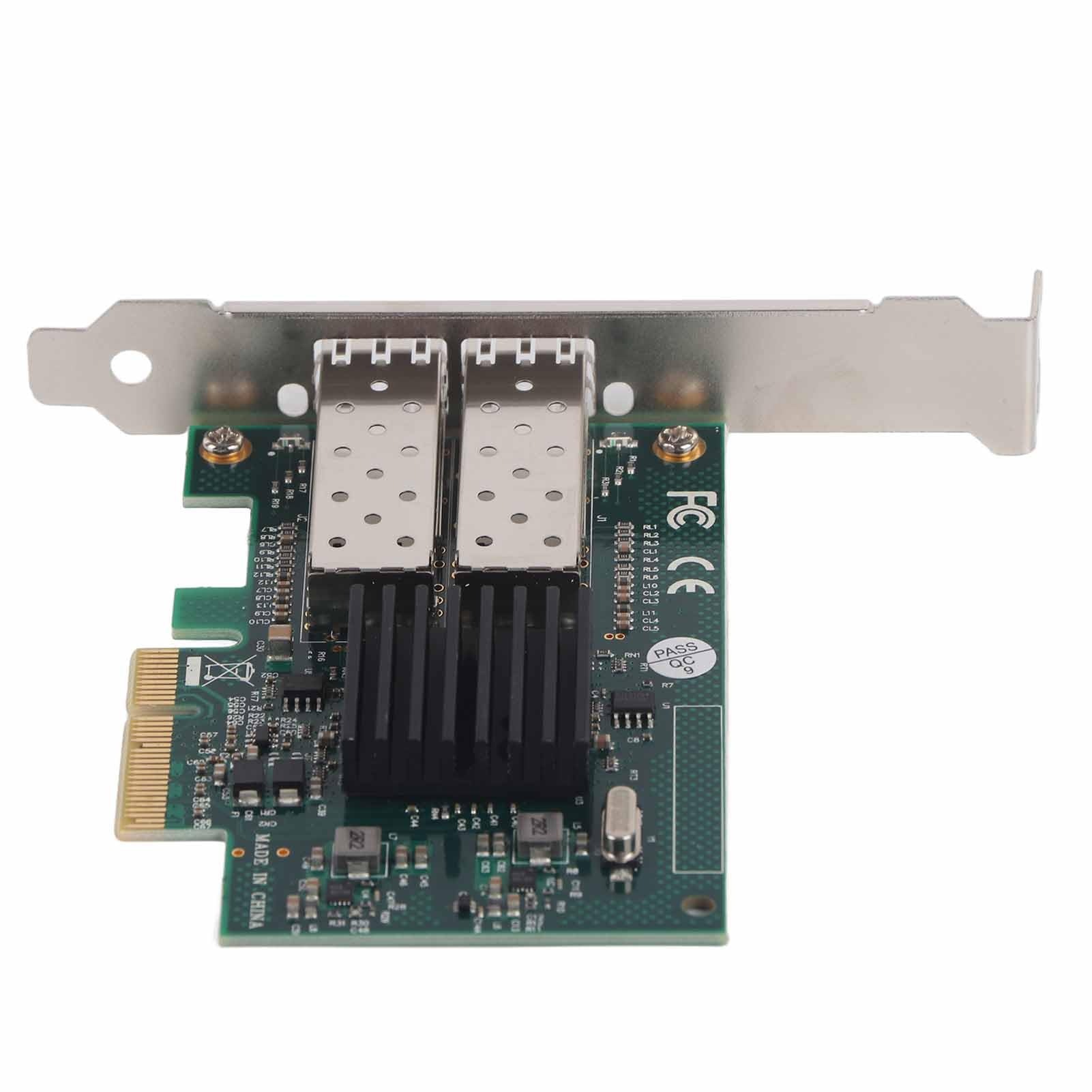 Scheda PCI-E Gigabit con Doppie Porte per 82576EB - Adattatore di Rete Veloce Adatto per PC e Server - Dissipatore di Calore in Metallo
