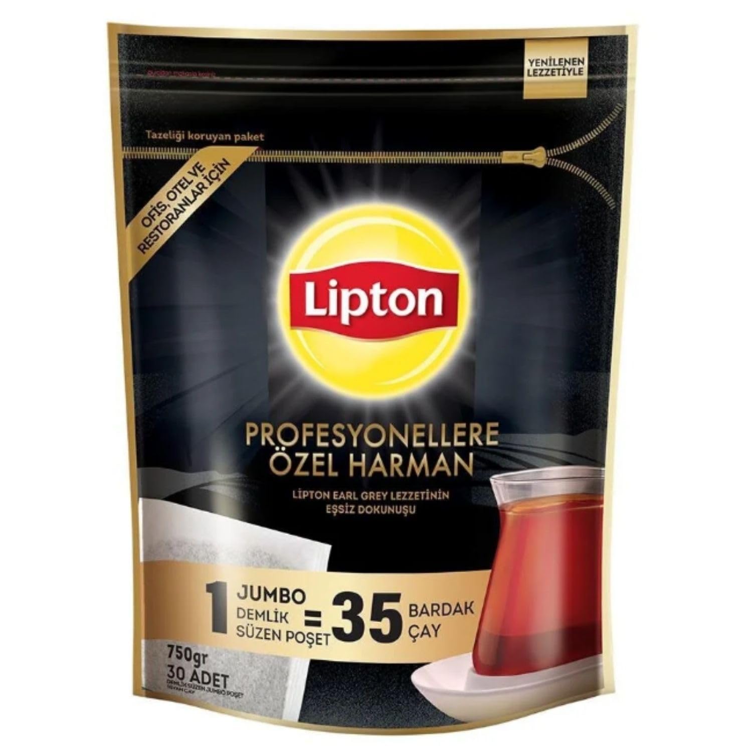 Lipton Profesyonellere Özel Harman Jumbo Demlik Poşet Çay, 30x25G