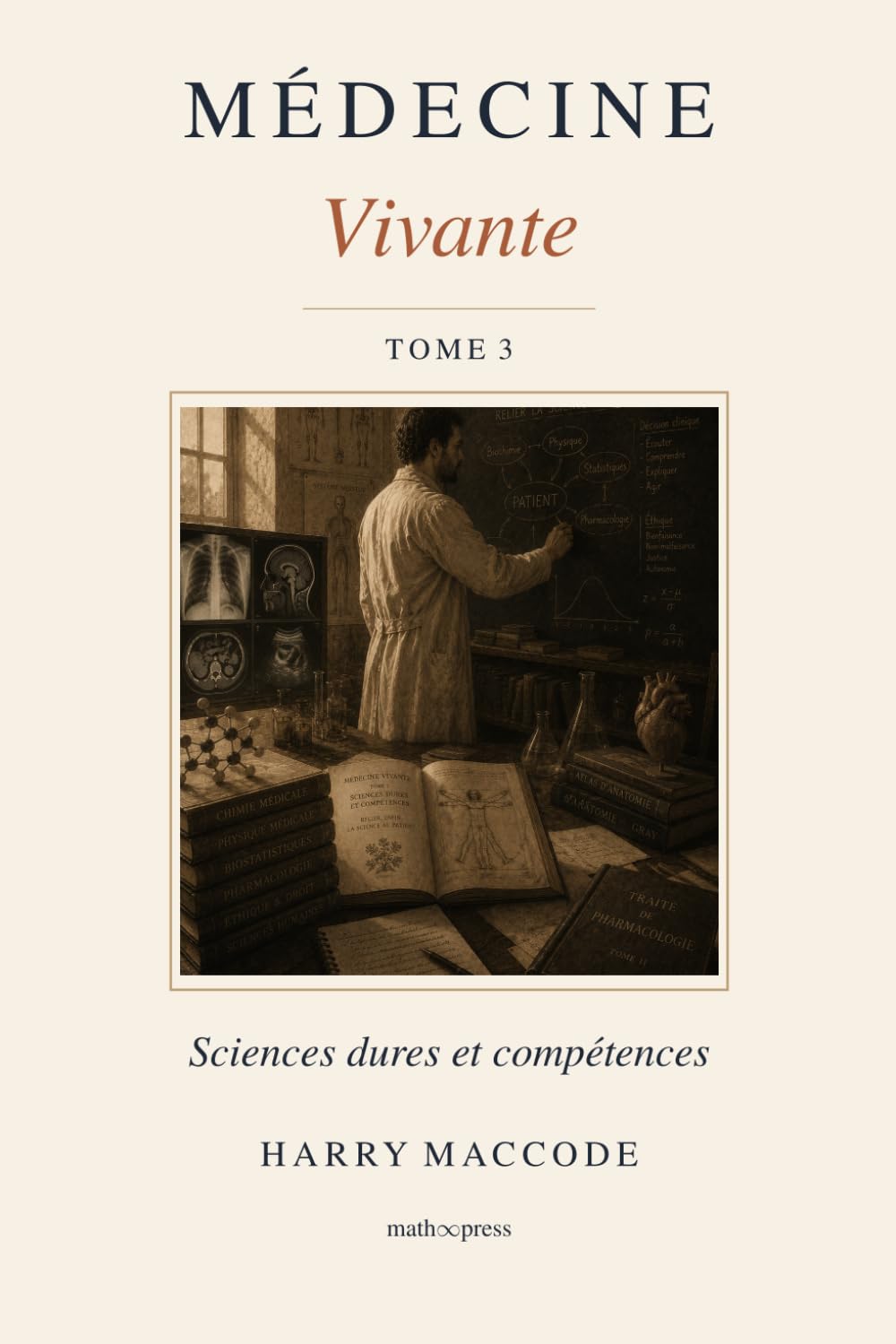 Médecine Vivante — Tome 3: Sciences dures et compétences du médecin : pharmacologie, biostatistiques, lecture critique d'article et sciences humaines (PASS, LAS, prépa médecine)