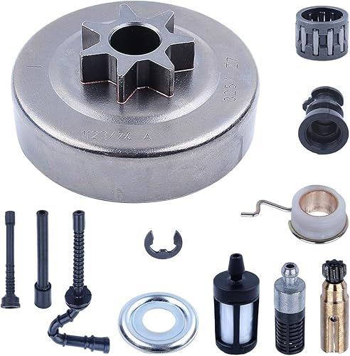 Fricgore Spare Parts for .325" Clutch Drum W Intake Manifold Kit for Stjhl MS250 MS230 MS210 025 023 021 Chainsaw Spare Parts Moto Sierra Gasolina